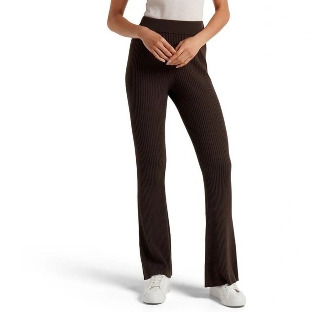 Ever New Rib Knit High Waist Pants